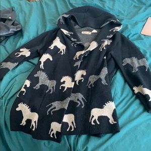 Anthropologie Field Flower Dressage Horse Coat